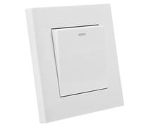 SOLUSTRE Panneau de Commande Mural Blanc Design Simple et Élégant 86 Type, Remplacement Facile, Interrupteur Va-et-vient 10a 220v, Matériau PC et Bronze Phosphoreux pour Maison