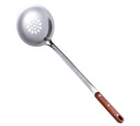SOLUSTRE Pelle à Riz en Acier Inoxydable Manche Long Ergonomique, Cuillère à Trous pour Wok, Ustensile Cuisine Pratique pour Usage Professionnel