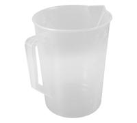 SOLUSTRE Pichet Graduations Claires Doseur 3000ml Large Ouverture en Plastique et Résistant aux Produits Chimiques, pour Laboratoire Cuisine