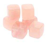SOLUSTRE Pierres De Quartz pour Whisky Réutilisables 6 Pièces Glaçons en Pierre 0.79In Refroidisseurs pour Boissons Bar Maison Cadeau Décoration