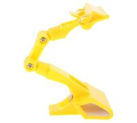 SOLUSTRE Pince à Double Tête en Plastique Jaune pour Chevalets de Peinture, Accessoire Peinture Multifonctionnel pour Améliorer L'efficacité de Dessin et Croquis
