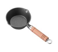 SOLUSTRE Poêle à Pancakes Mini en Fer, Casserole Chauffante à Lait Portable | Poêle à Induction, Friteuse Portable, Fournitures Cuisine, Marmite Résistante à Chaleur, Bac à Huile de Combustion