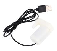 SOLUSTRE Pompe à Eau Submersible Mini 2pcs avec Câble 1m, Faible Consommation, Fiable, Capacité 3l/min, pour Fontaines et Étangs, Matériau Pvc Noir