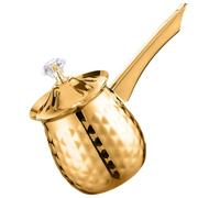 SOLUSTRE Pot à Lait en Acier Inoxydable pour Café et Lait 600ml Bec Verseur Fin et Poignée Confortable, Cafetière Traditionnelle Turque à Usage Domestique