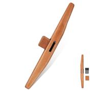 SOLUSTRE Rabot à Main à Socle Rond en Fer et Bois Lame Résistante à L'usure, Design Ergonomique pour Travail du Bois Précis et Confortable