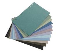 SOLUSTRE Recharge Papier Polyvalent Perforé de Papier à Feuilles Mobiles A6 pour Carnet, 24 Feuilles Compatible pour Planification et Travail Couleur Aléatoire
