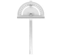 SOLUSTRE Règle de Repérage et Écrou de Verrouillage, Guide pour Scie Circulaire en Acier Mesure D'angle et Réglage D'inclinaison, Bras Long Pliable Argenté pour Travail du Bois