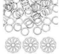 SOLUSTRE Rondelle Élastique M8 Argenté 100 Pièces en Acier Inoxydable 304, Rondelle de Blocage Fendue pour Vis et Fixations, Bricolage et Réparations Générales