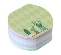 SOLUSTRE Self Adhesive Plant Pattern Memo Pads 8 Pieces Sticky Notepads Set For Home Office And Classroom Portable With Aesthetic Design And Practical Function