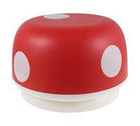 SOLUSTRE Tabouret Champignon Rouge en PP, Léger, Stable et Antidérapant | Style Cartoon, Usage Chambre Bureau, pour Tout-petits et Aînés, Petit Format Pratique