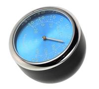 SOLUSTRE Thermomètre pour Voiture Bleu Intérieur Horloge Électronique et Affichage Lumineux Surveillance Température en Temps Réel Pendant la Conduite Nocturne