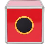 SOLUSTRE Urne Multifonctionnelle Carrée Rouge en Alliage D'aluminium et Acrylique, Robuste et Pratique pour Organiser Tombola et Jeux de Fête