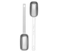 SOLUSTRE Ustensiles Cuisine Résistants en Acier Inoxydable 15ml 2 Cuillères Doseuses Long Manche et Préparation Alimentaire pour Buffet