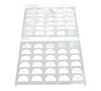 Solution de rangement pour capsules de café compatible avec plateau à 30 emplacements en acrylique transparent, compatible avec la plupart des tiroirs de cuisine standard (2 pièces)