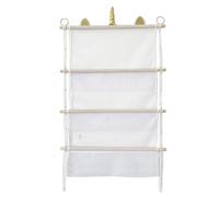 Solution de rangement pour jouets à suspendre, filet mural pour chambre d'enfant, animal en peluche, filet mural avec trois couches de rangement pour jouets en peluche pour salle de jeux, chambre