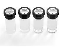 Solution d'étalonnage de la turbidité - Kit d'étalonnage standard - 20/100/400/800 NTU - 20 ml chacun - Kit de 4 - Pour turbidimètres - Insert de protection résistant aux chocs - Flacons scellés
