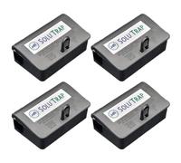 SOLUTRAP - Poste d'appatage sécurisé et Professionnel pour Souris et Petits rongeurs (Lot de 4 unités)