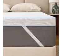 Solviente Surmatelas 140x190cm - Mémoire de Forme Confortable, Surmatelas 5CM pour Adoucir Un Lit Trop Dur, Améliorer Un Matelas Usé, Idéal Étudiants & Jeunes Couples