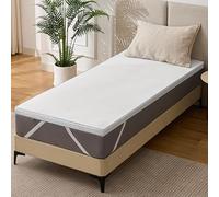 Solviente Surmatelas 90x200cm - Mémoire de Forme Confortable, Surmatelas 5CM pour Adoucir Un Lit Trop Dur, Améliorer 90 x 200 cm H2-5 cm en Mousse à mémoire