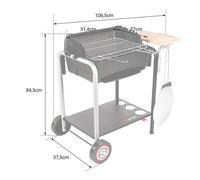 SOMAGIC - Barbecue au charbon de bois ROMA avec cuisson pizza