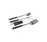 SOMAGIC Mallette 4 accessoires barbecue inox - pince, spatule, fourchette, brosse