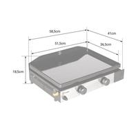 SOMAGIC - Plancha au gaz SOLIA 200 2 brûleurs 4,25kW
