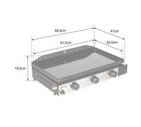 Happy Garden SOMAGIC - Plancha au gaz SOLIA 300 3 brûleurs 6,45kW