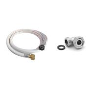 Somatherm B657-10 Flexible caoutchouc butane/propane 10 ans 1,00m, Gris & Forge Adour - Raccord Coude Gaz 90°