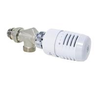 Somatherm - Corps de Robinet + tête thermostatique - Tête thermostatique VT 0,38 + Corps équerre inversée Mâle 3/4 EK et Mâle 1/2" (15/21) -