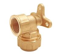 SOMATHERM FOR YOU, Applique murale laiton pour tube PE Ø20 - Femelle 15/21 - Raccord à serrage extérieur - Étanchéité optimale - Résistance à 20 bars - Usage eau potable - Température +5°C à 80°C