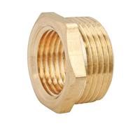 SOMATHERM FOR YOU, Bague de réduction en laiton brut 6 pans Mâle 33/42 - Femelle 20/27, idéale pour adapter le filetage et assurer étanchéité dans vos installations