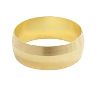 SOMATHERM FOR YOU, Bague laiton égal pour raccord à compression - Tube cuivre Ø18 - Sachet de 4 pièces - Idéal pour plomberie, réseaux d'eau sanitaire et chauffage, durable et efficace