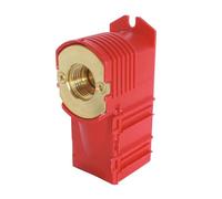 SOMATHERM FOR YOU, Boîte d'encastrement rouge simple 3/4 EK femelle 15/21, compatible avec tous types de tubes : cuivre, PER, multicouche Installation facile avec platine de fixation