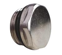 SOMATHERM FOR YOU, Bouchon de radiateur M15/21 autoétanche avec joint torique intégré, s'adapte à tous les orifices, idéal pour eau chaude et froide, couleur gris/argent
