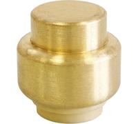 SOMATHERM FOR YOU, Bouchon laiton à clipser pour tubes cuivre, PER ou multicouche Ø14 mm - Raccord auto-étanche, montage rapide sans outil, pression max 4 bars, température max 90°C (Lot de 6)