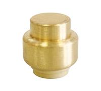 SOMATHERM FOR YOU, Bouchon laiton à clipser pour tubes cuivre, PER ou multicouche Ø14 mm - Raccord auto-étanche, montage rapide sans outil, pression max 4 bars, température max 90°C