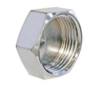 SOMATHERM FOR YOU, Bouchon laiton chromé femelle 12/17 pour raccords plomberie - Étanchéité avec joint plat - Compatible réseaux d'eau sanitaire et chauffage - Raccord à visser