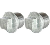 SOMATHERM FOR YOU, Bouchon Mâle 33/42 en Fonte Galvanisée N° 290 - Raccord résistant à la corrosion, idéal pour réseaux d'eau chaude et froide, compatible avec raccords galva (Lot de 2)