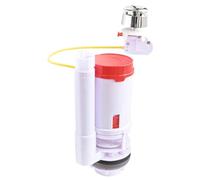 SOMATHERM FOR YOU, Chasse d'eau à câble pour WC double chasse 3/6 litres, bouton poussoir chromé, installation facile, joint silicone anti-calcaire, garantie 10 ans, compatible tous réservoirs