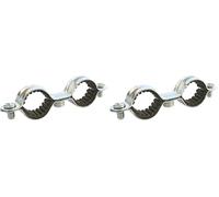SOMATHERM FOR YOU - Collier double isophonique Ø16 (x10) - Acier nickelé Gris (Lot de 2)