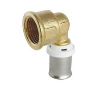 Coude à sertir pour tube Multicouche Ø16 - F15/21
