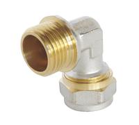 SOMATHERM Raccord a Compression Multicouche - Coude Male - O16 Filetage 1-2 -