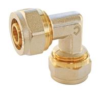 SOMATHERM FOR YOU, Coude à visser pour tube multicouche Ø16 - Raccordement facile sans outil, étanchéité par joints toriques, pression max 10 bars, température de 5°C à 90°C