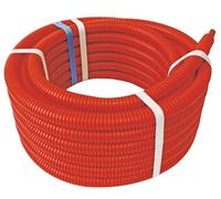 SOMATHERM FOR YOU, Couronne de tube PER gainé rouge Ø12mm, longueur 15m - Installation rapide et facile pour réseaux d'eau potable et chauffage, compatible avec tous raccords PER