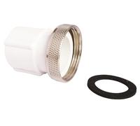 SOMATHERM FOR YOU, Embout PVC écrou tournant 40/49 pour flexible d'évacuation 32x40, raccordement facile au système sanitaire, compatible tuyau Ø 40 mm, blanc, eau chaude/froide