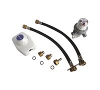 SOMATHERM FOR YOU, Ensemble détendeur 1,3 Kg/h avec inverseur et lyres pour 2 bouteilles de butane, kit complet pour alimentation sécurisée et efficace de vos appareils