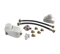 SOMATHERM FOR YOU, Ensemble détendeur 1,3 Kg/h avec inverseur et lyres pour 2 bouteilles de propane, kit de raccordement sécurisé pour alimentation gaz, indicateur de réserve