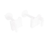 SOMATHERM FOR YOU - Fixation d'abattant WC avec 2 vis à têtes carrées, 2 écrous et 2 plaquette - plastique