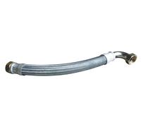 SOMATHERM FOR YOU, Flexible de chauffage 1"1/4 avec écrou tournant et coudé, longueur 700 mm, DN33, tresses en acier galvanisé, raccords en laiton, pour installations jusqu'à 90°C
