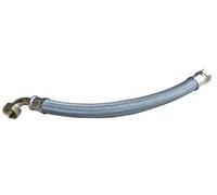 SOMATHERM FOR YOU, Flexible de chauffage 1" avec écrou tournant et coudé - Longueur 700 mm - DN26 - Tresses acier galvanisé - Raccords laiton - Température max 90°C - Pression max 6 bars